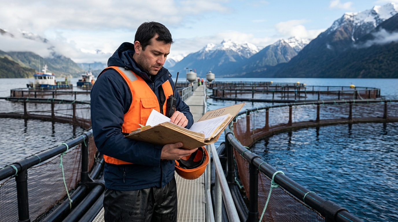Documentos para trabajar con salmoneras en Chile