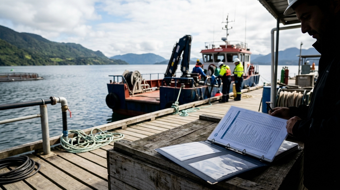 Documentos para contratistas salmoneras en Chile: guía 2026