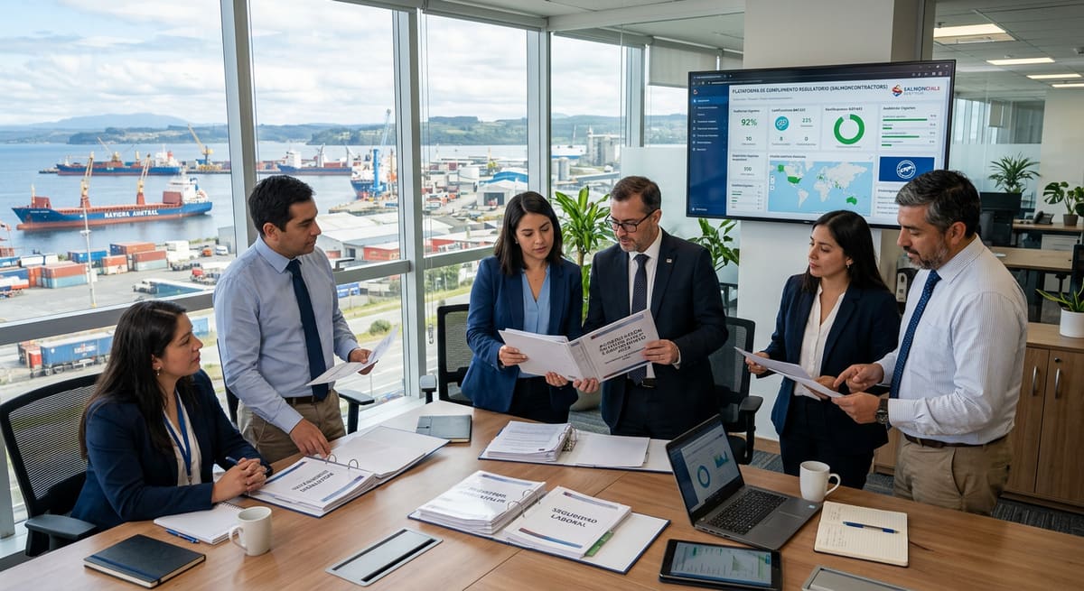 Apoyo para acreditación de empresas salmoneras