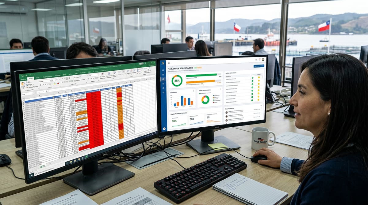 Software acreditación vs Excel: guía contratistas